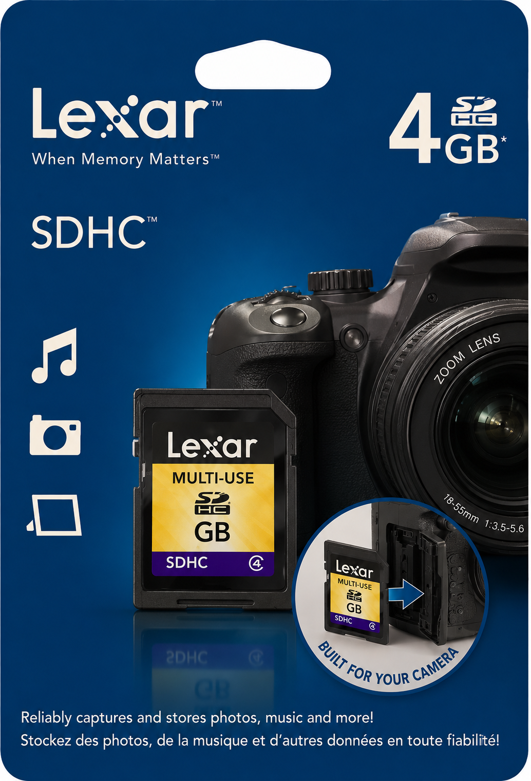 Lexar 4GB SDHC Memory Card LSD4GABT