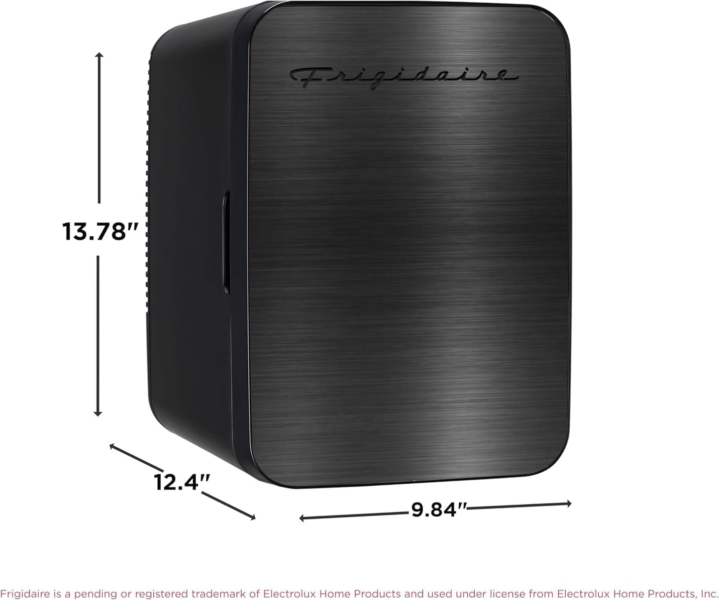 Frigidaire Portable 15-can Mini Fridge Black Stainless Steel EFMIS183-SSBLK