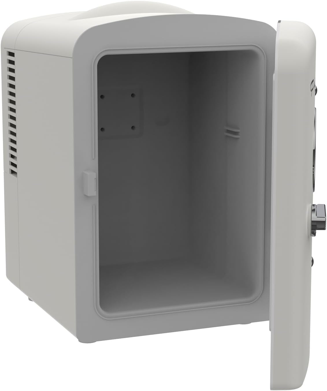 Frigidaire 6 Can/4L Mini Personal Retro Fridge Cooler EFMIS229-Moonbeam, Includes Home and 12V Car Cord, 4-liter capacity chills six 12 oz. soda cans