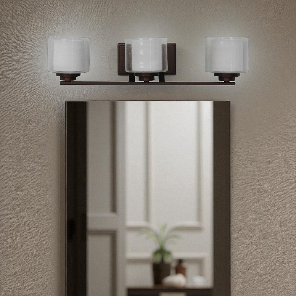 Sunset F17013-64 Three Light Abbot Vanity Wall Lamp, Provincial Bronze