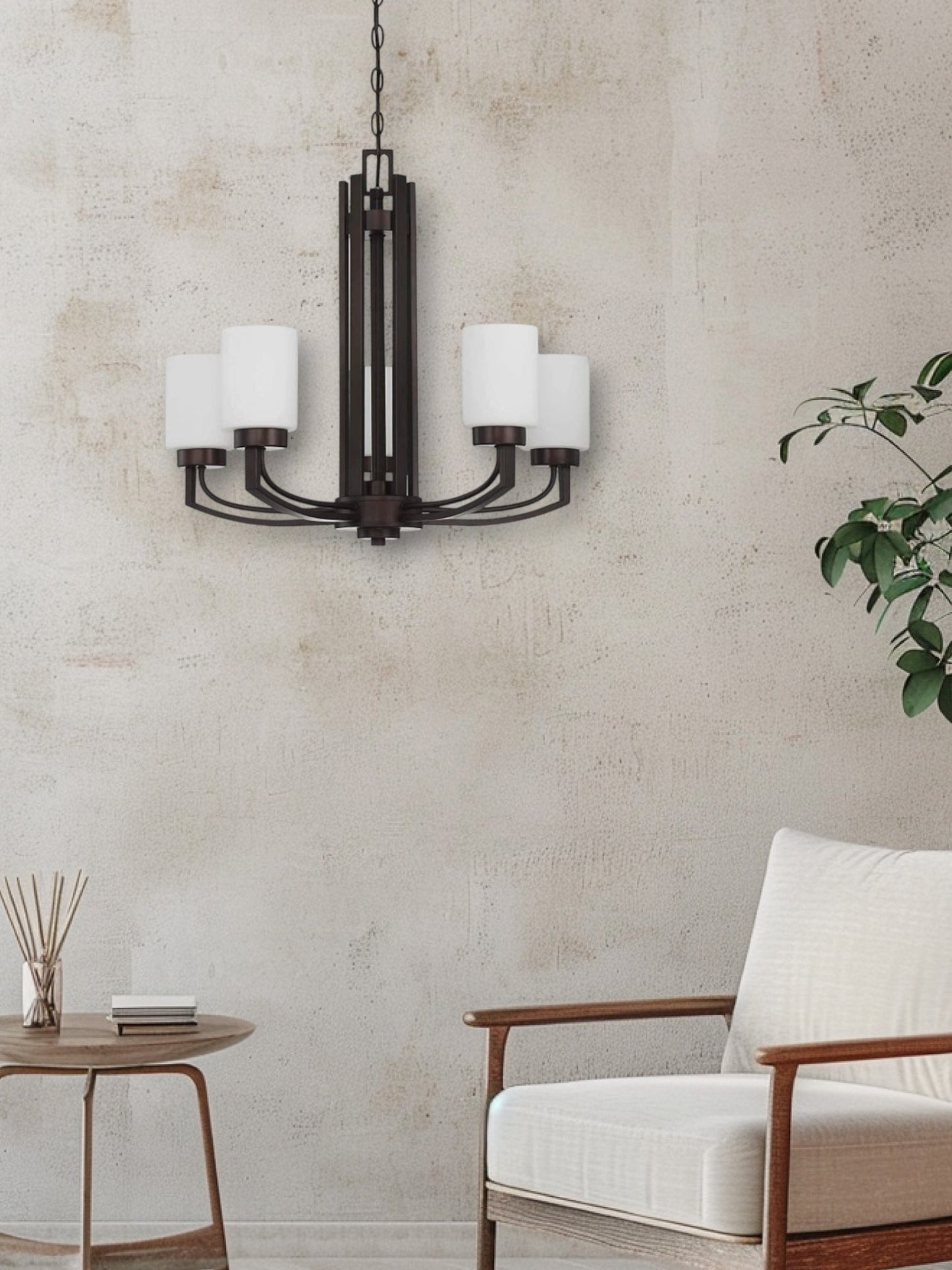 Sunset Lighting Hadley 5-Light 100W Chandelier Provincial Bronze - F22005-64