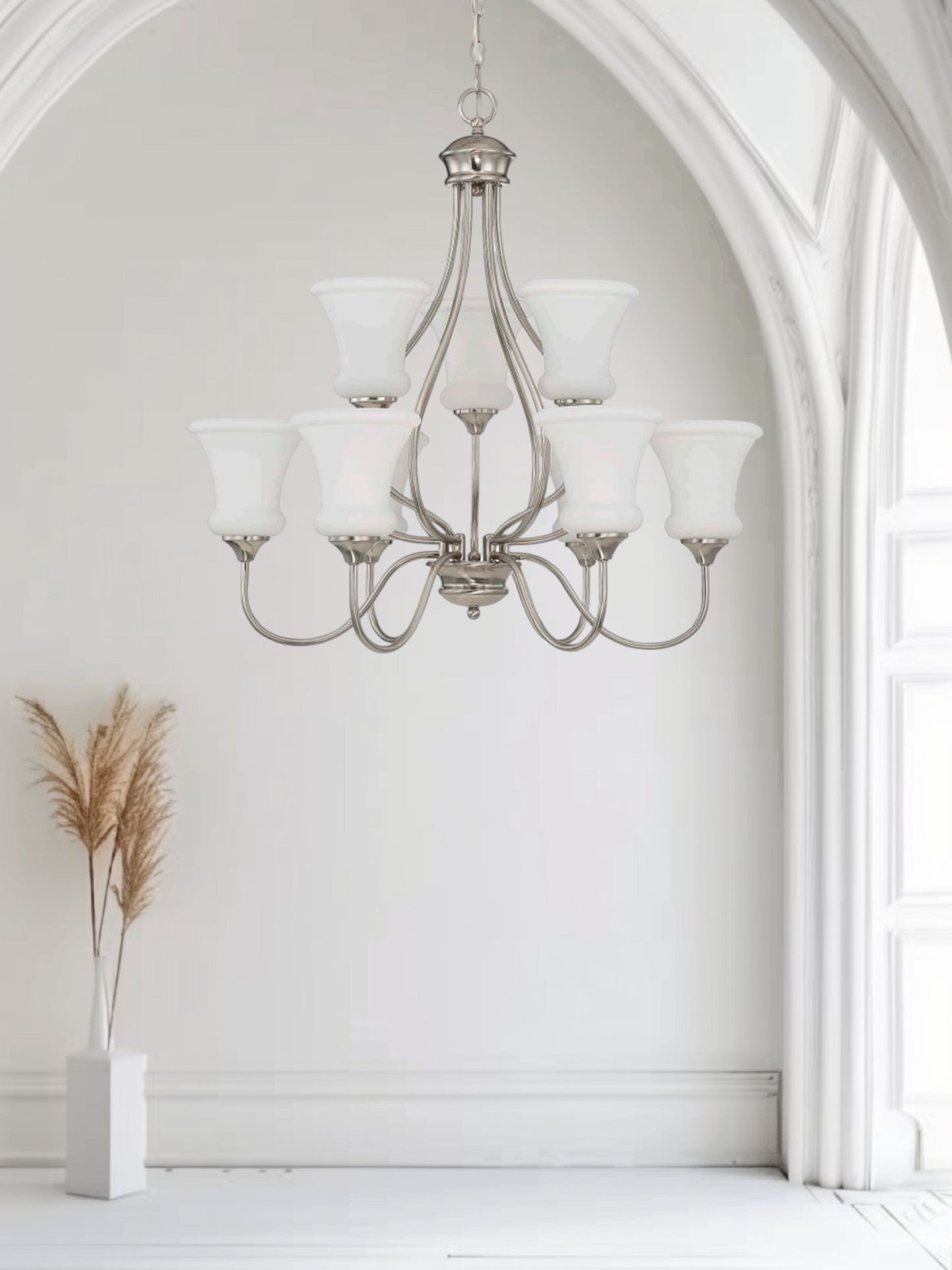 Sunset Lighting Valare 9-Light Two-Tier 60W Chandelier F23009-80