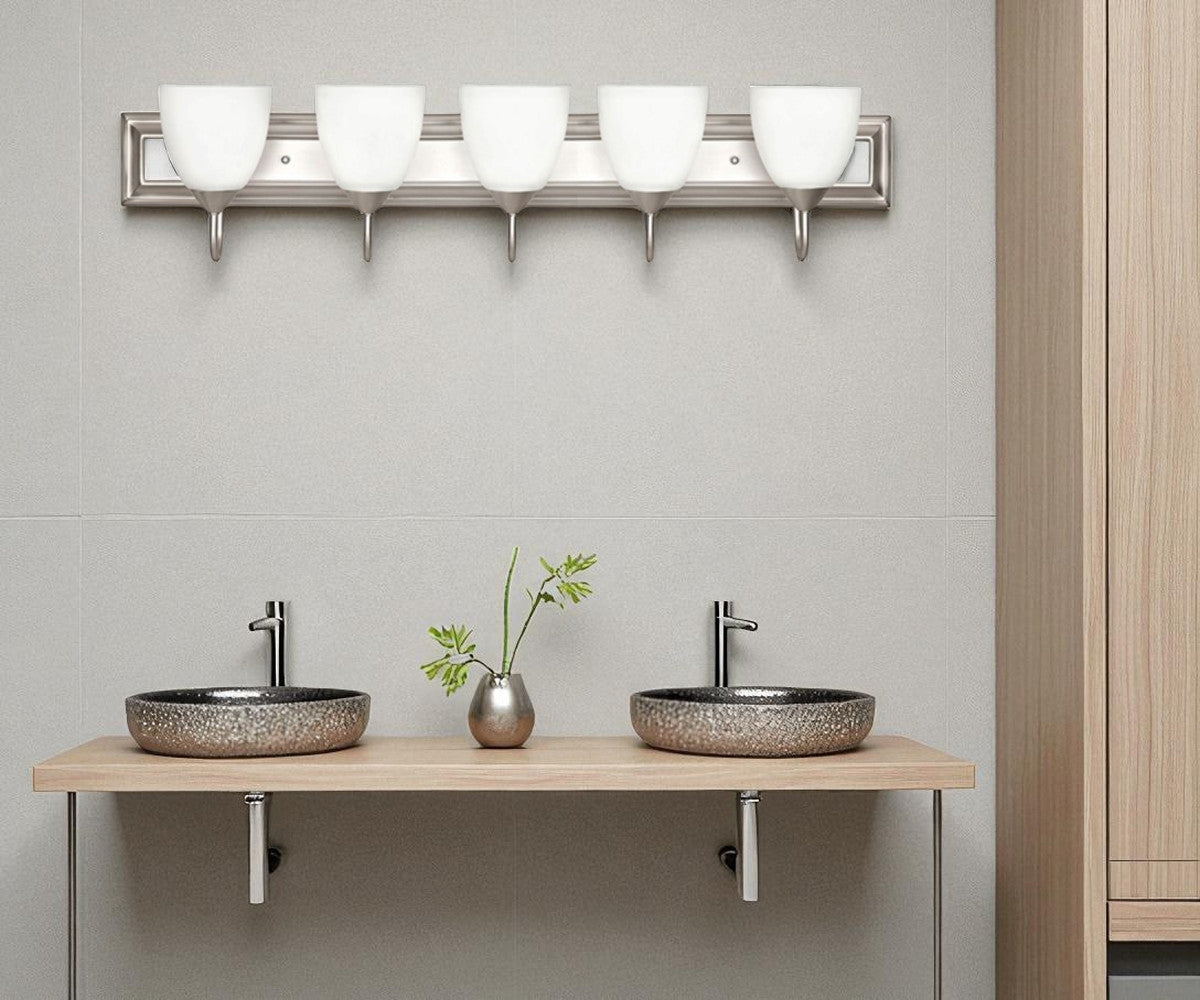 Sunset F3625-53 Sconce 5-Lights, Satin Nickel - 100W