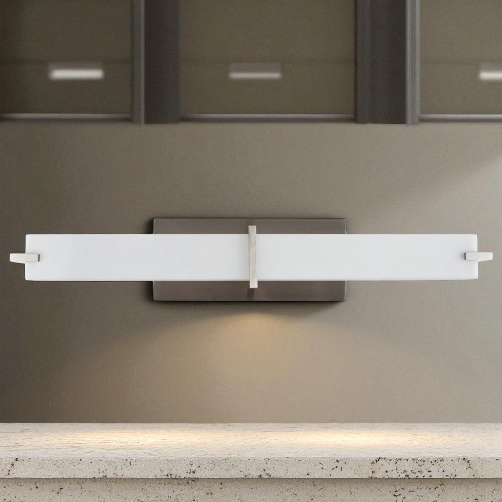 Luminance LED 37.5" F8636-80 Vanity Wall Light 3000K 30W 2200LM Suitable Damp Locations Bright Satin Nickel Finish