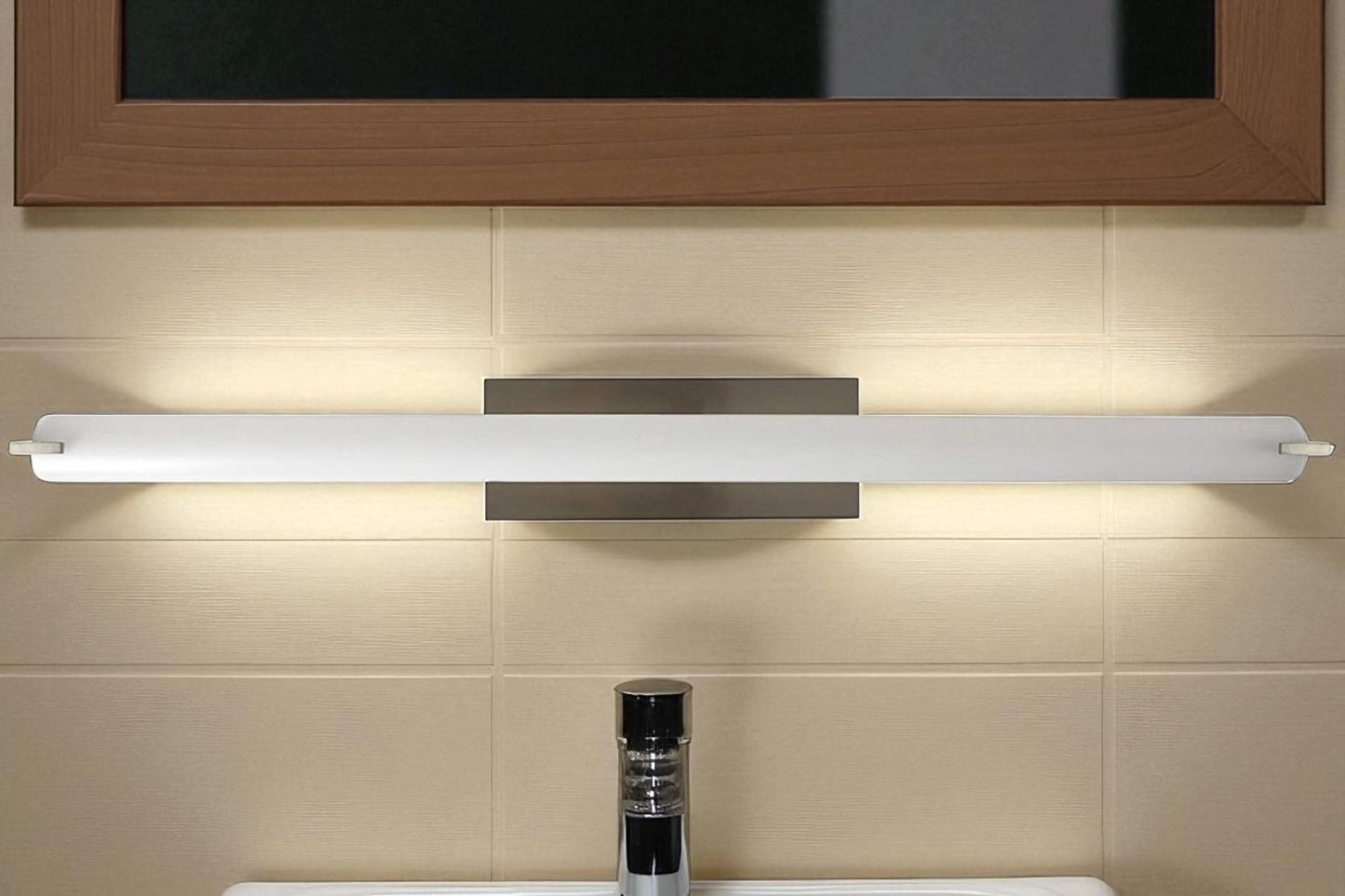 Sunset Lighting 37.25" Vanity 30W 3000K 2200LM Bright Satin Nickel - F8736-80
