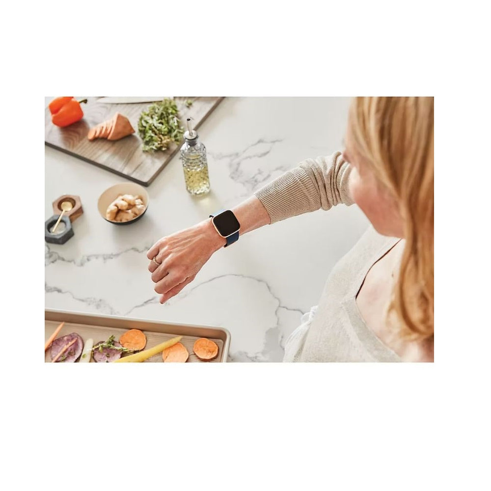 Fitbit Versa 2 Smartwatch Bundle w/ Small & Large Bands Petal FB507RGPKSBNDLB