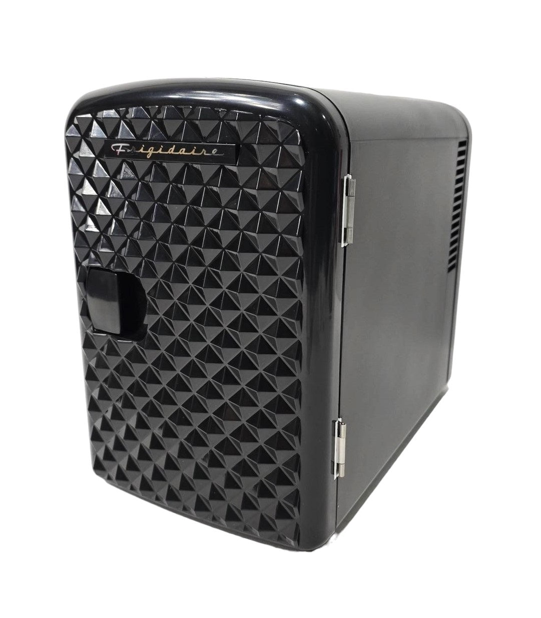 Frigidaire 9-Can Mini Retro Beverage Fridge Diamond Door EFMIS222-Black