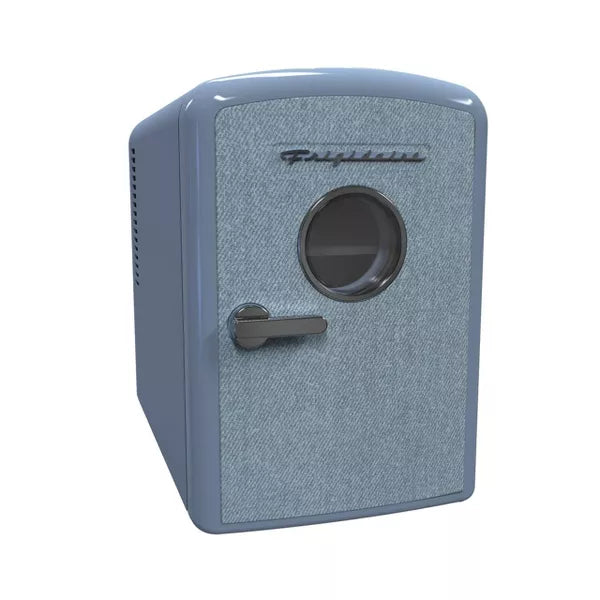 Frigidaire 9 Can Denim Retro Beverage Portable Mini Refrigerator 9-can or 6L - EFMIS199LTDENIM