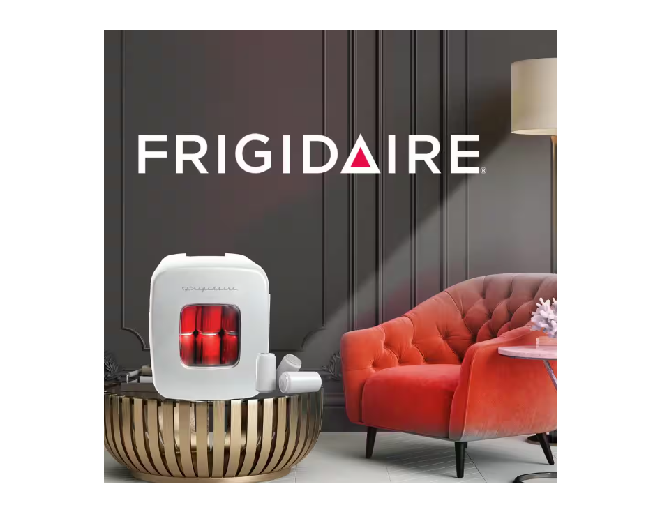 Frigidaire Retro 12 Can 9-Liters Mini Fridge/Skincare Cooler EFMIS351 White