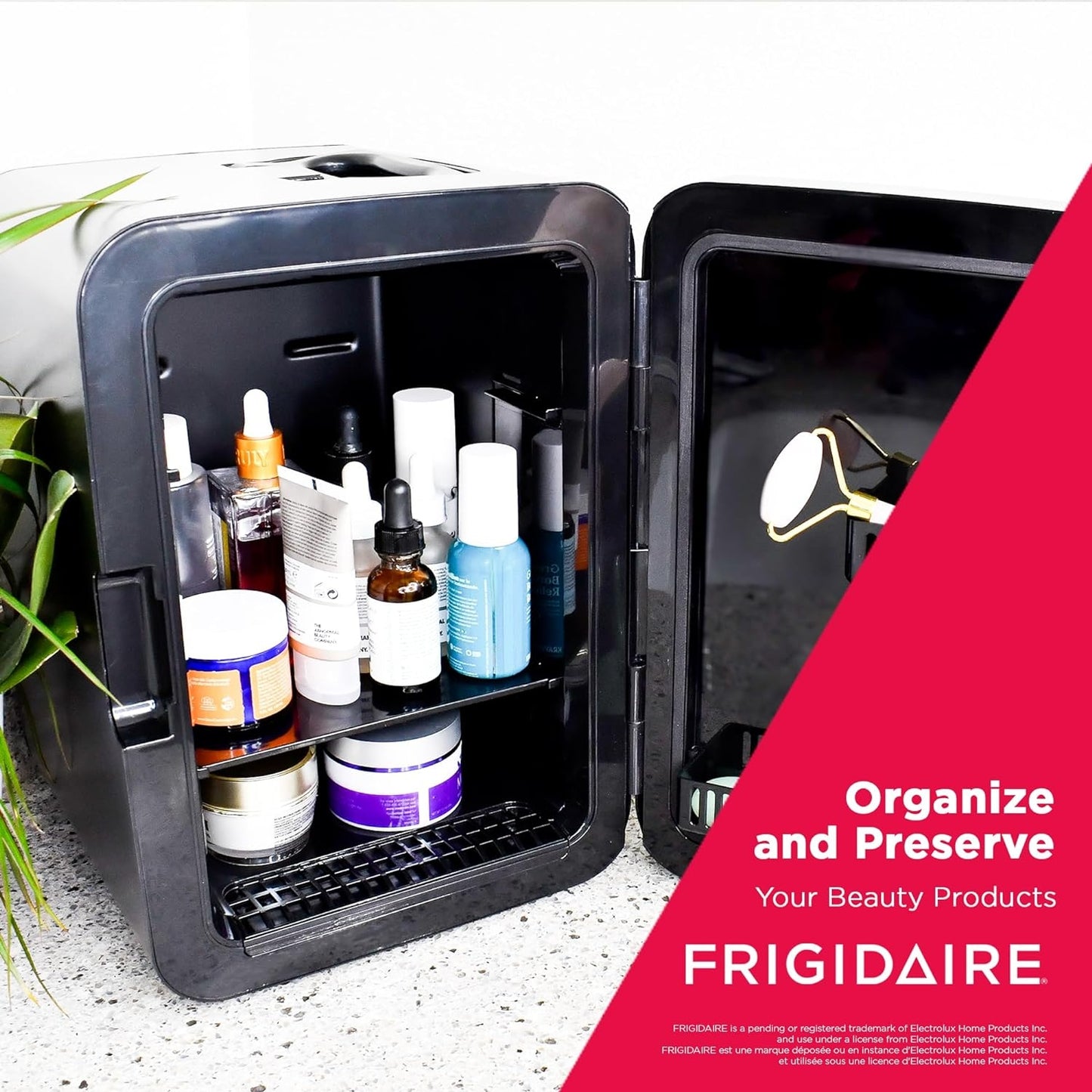 Frigidaire Portable 10L 15-can Mini Fridge Black Stainless Steel EFMIS183-SSBLK