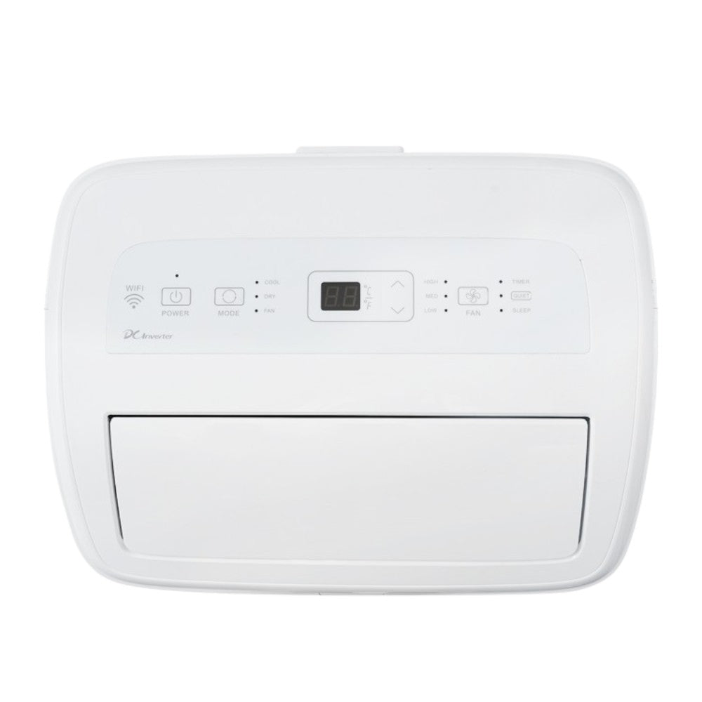 Hisense 8,000 BTU 350 Sq Ft Dual Hose Portable Air Conditioner with Inverter & Wi-Fi, 3-in-1 Cool, Dehumidify, and Fan Functions, 42 dB(A), Remote Control, Window Kit - HAP0825TWD
