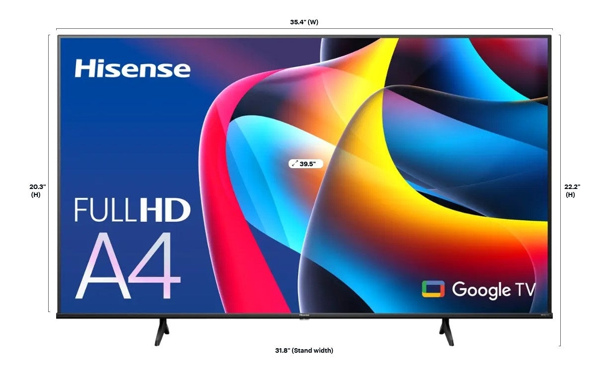 Hisense 40" Class A4 Series LED 1080p HD Google Smart TV 40A4K