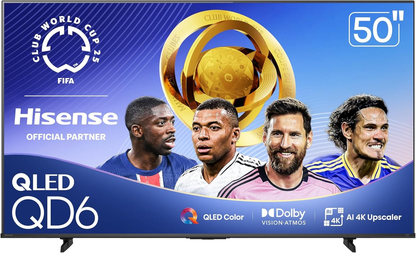 Hisense 50" Class QD6 Series QLED 4K UHD HDR Smart Fire TV (2025)