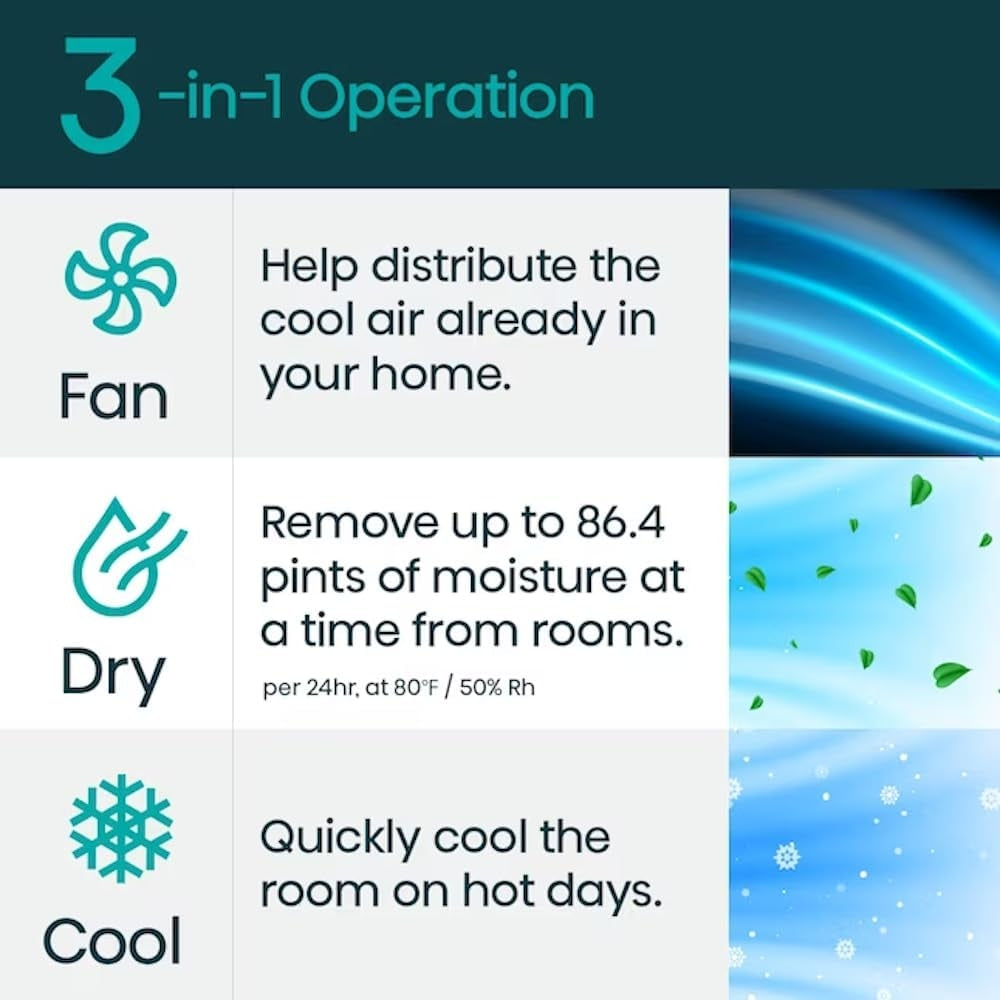 Hisense 3-in-1 Portable Smart Air Conditioner Grey WiFi 10,000-BTU 450-sq. ft. AP1022CW1G
