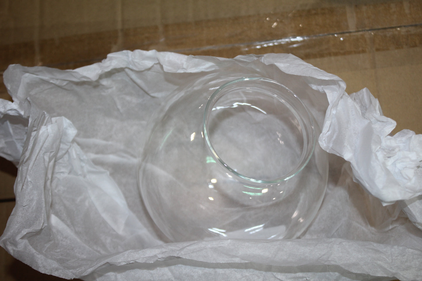 Luminance Glass Globe 6" Clear 3-1/4" Neck For Lighting - G319