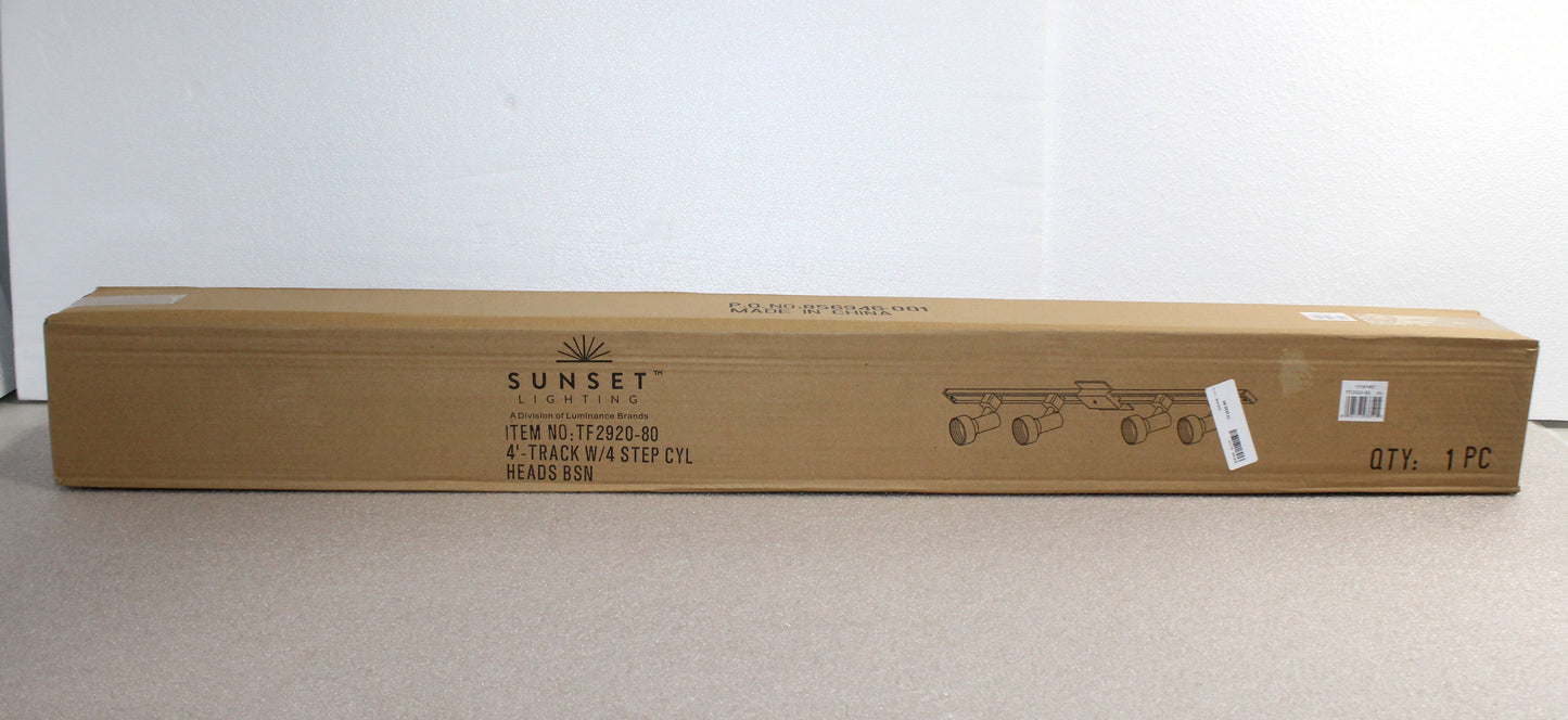 Sunset Lighting 4-FT Track with 4 Step Cylinder Heads TF2920-80