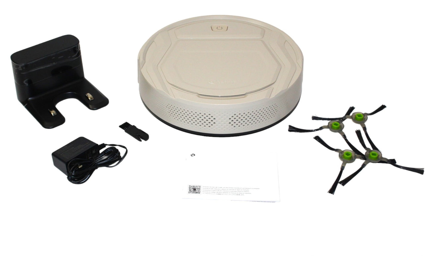 Lefant M210 Pro Robot Vacuum Cleaner, Tangle-Free 2200Pa Suction, Slim,Quiet, Self-Charging Wi-Fi/APP Remote Connected Robotic Vacuum Cleaner, Work with Alexa, Ideal for Pet Hair, Hard Floors Champagne Grey