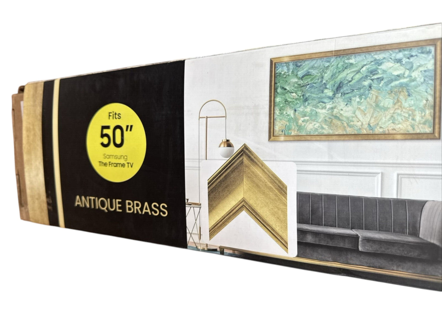 Deco TV Frames 50" TV Bezel Antique Brass for Samsung The Frame 2021-2024 TV models