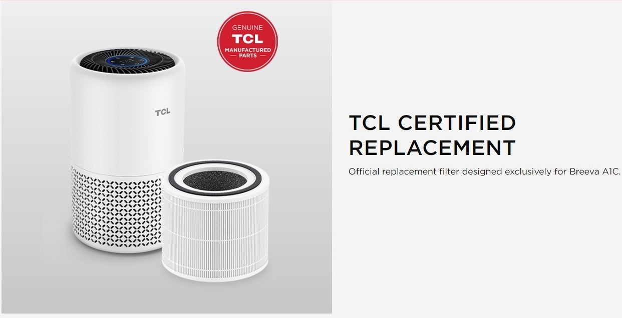 TCL Air Purifier Replacement Filter for Breeva A1C White AR1CS