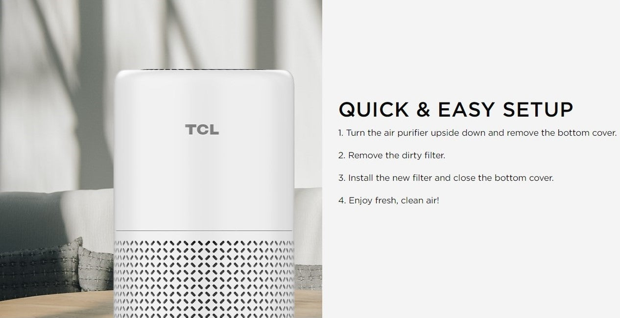 TCL Air Purifier Replacement Filter for Breeva A1C White AR1CS