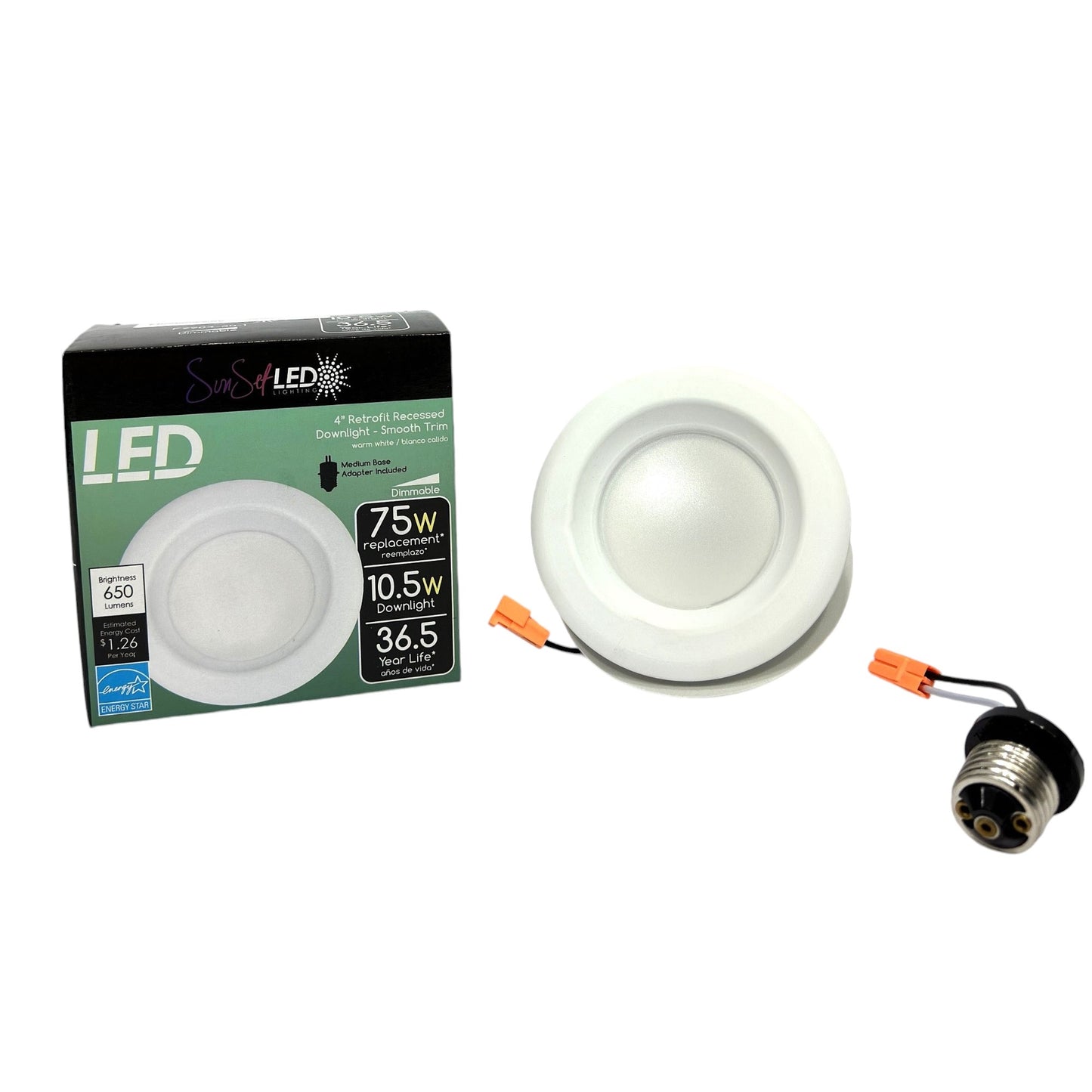 Luminance LED Down Light 4" 10.5W 650LM 3000K F9904-30-1