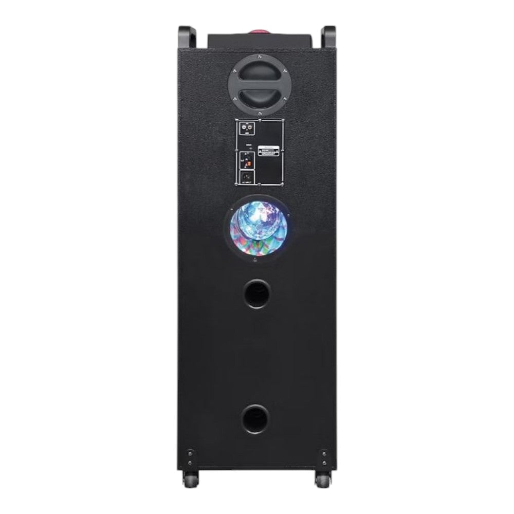 QFX Portable Party Speaker with TWS, Bluetooth and Liquid Motion Circle Lights LMS-1234