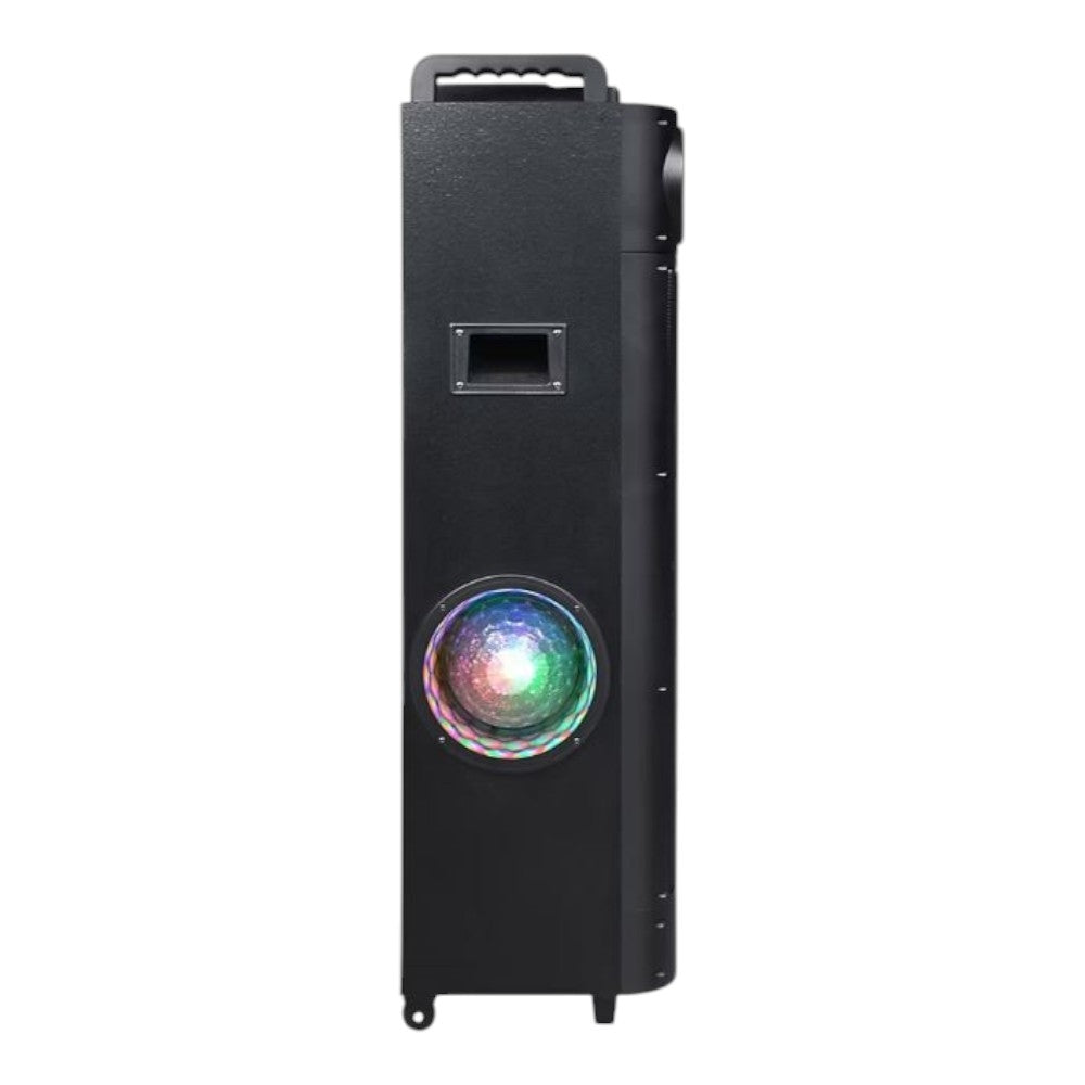 QFX Portable Party Speaker with TWS, Bluetooth and Liquid Motion Circle Lights LMS-1234