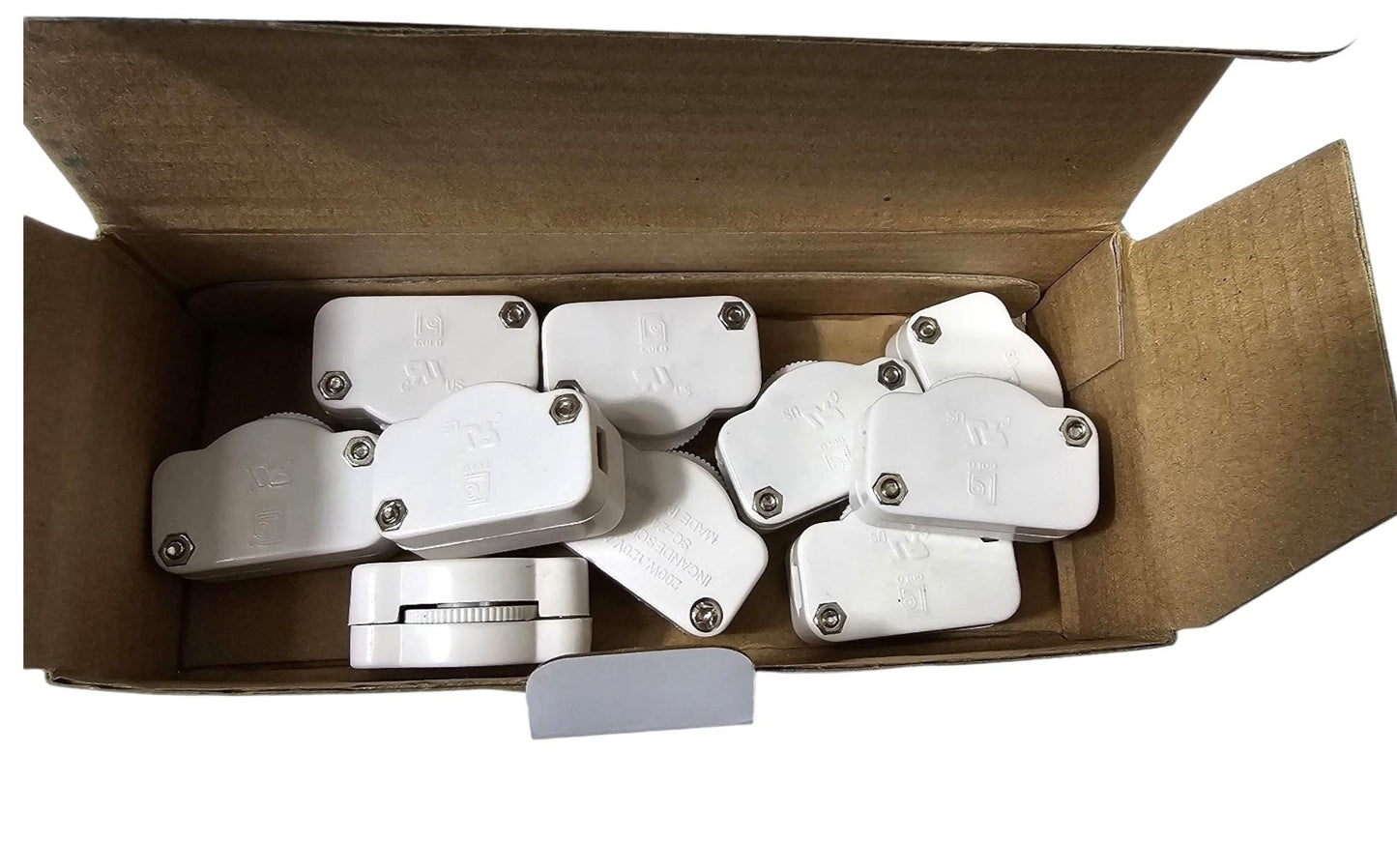 Luminance Hi-Low In Line Switch In White 200 Watts 120V SPT-2 Model D178 10-pack