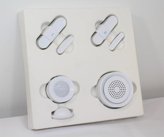 Wink Z-Wave Kit: Smart Door / Window Sensor x2, Motion Sensor x1, Siren x1  Compatible with Samsung SmartThings Hub