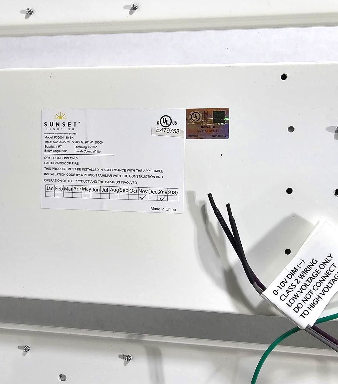 Sunset LED Linear Highbay 4ft. 201W, 5000K, 30150lm 120V F30004-30-5K