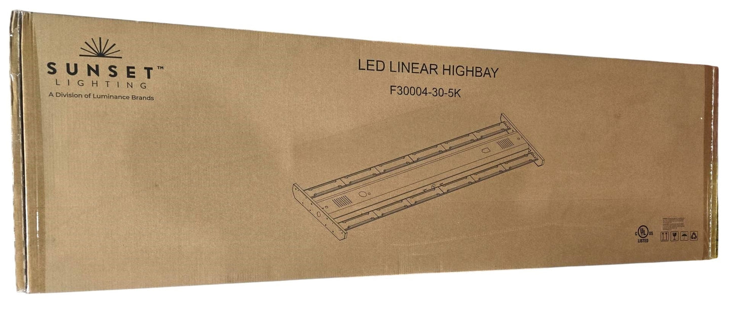 Sunset LED Linear Highbay 4ft. 201W, 5000K, 30150lm 120V F30004-30-5K