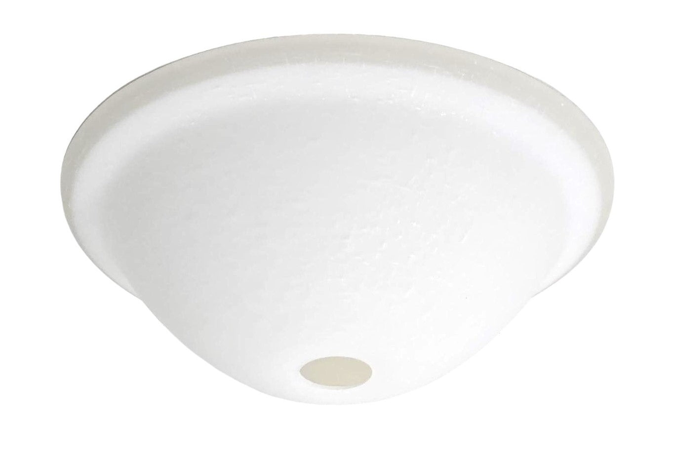 Luminance Ceiling Fan Glass Bowl for Light Fixtures 12-1/2" W by 4-1/2" H White Linen - LK77