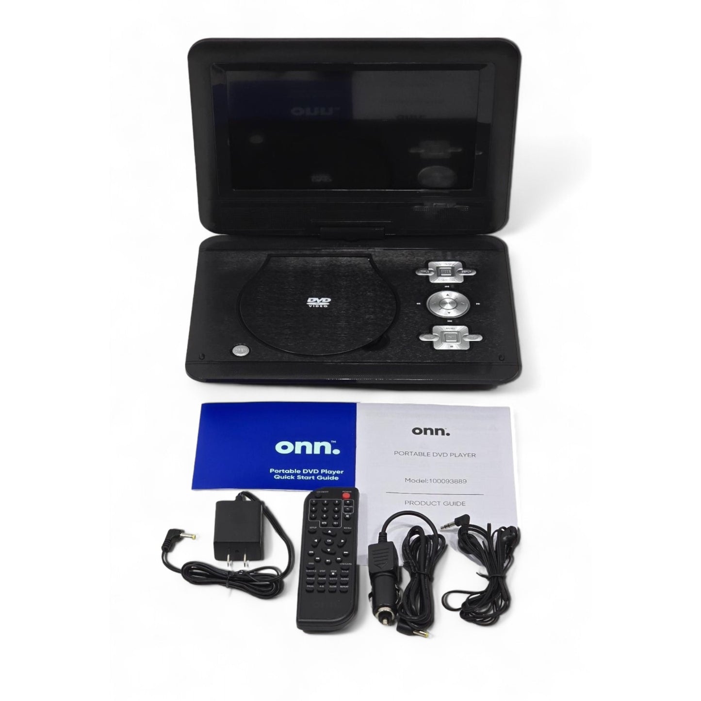 Onn. Portable DVD/Media Player Kit w/ 5-hr. Battery, Redbox Bonus Codes Included - 100093889
