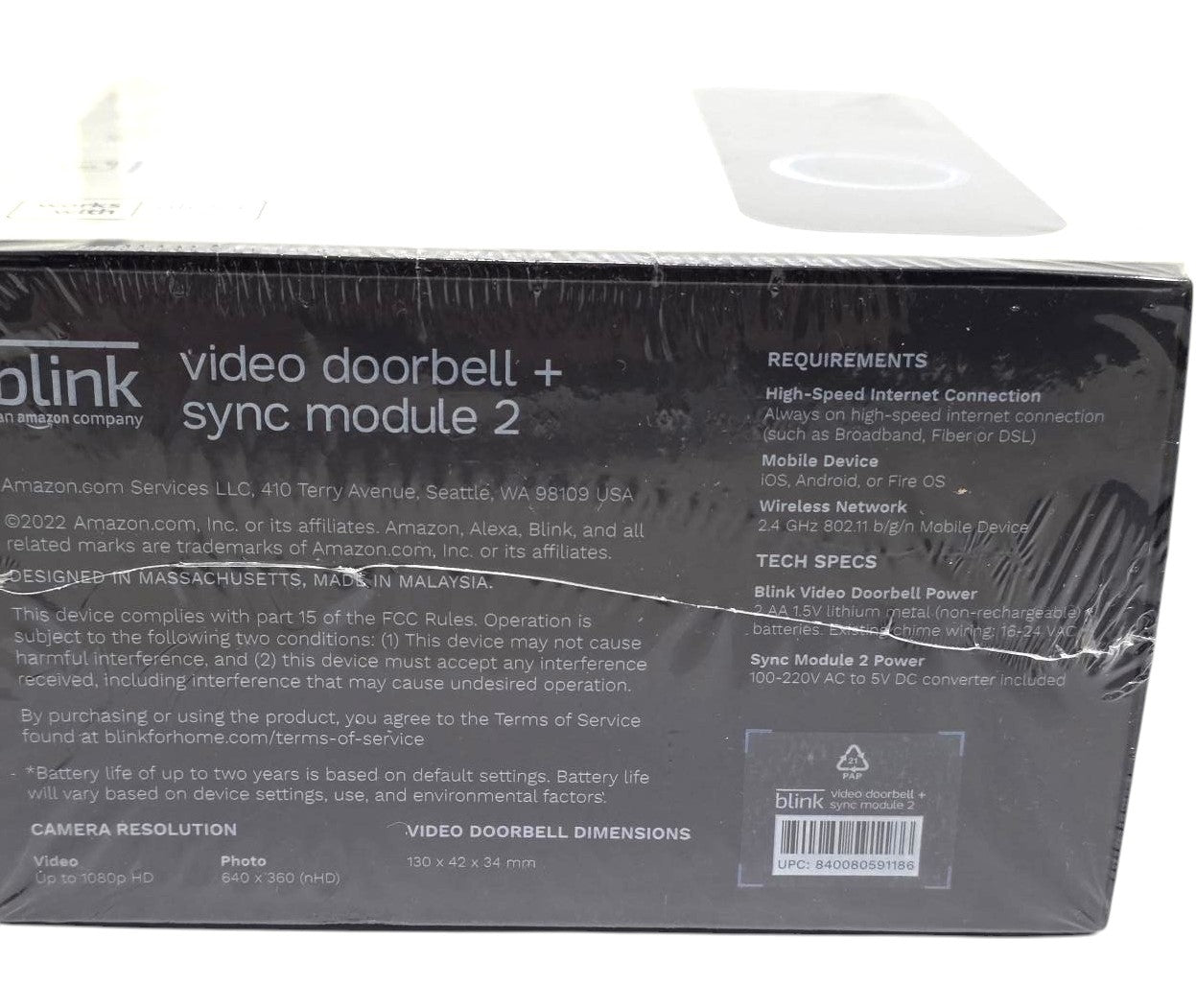 Blink Bundle: Wired Floodlight Camera + Pan-Tilt Indoor Cam + Video Doorbell 2