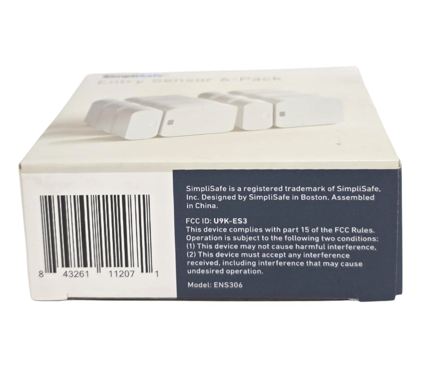 SimpliSafe Entry Sensor, Security System Accessory ENS306 White, Pack of 6
