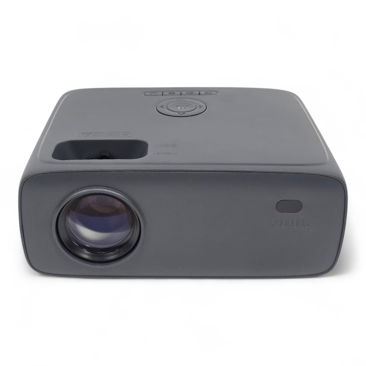 Onn HD 1080p LCD Home Theater Projector, Streaming Ready, 6' HDMI Cable, 5 Watt Speaker, Remote, 32" - 210" image size, Supports HDMI/USB/MicroSD/AV, Indoor & outdoor use - 100096801