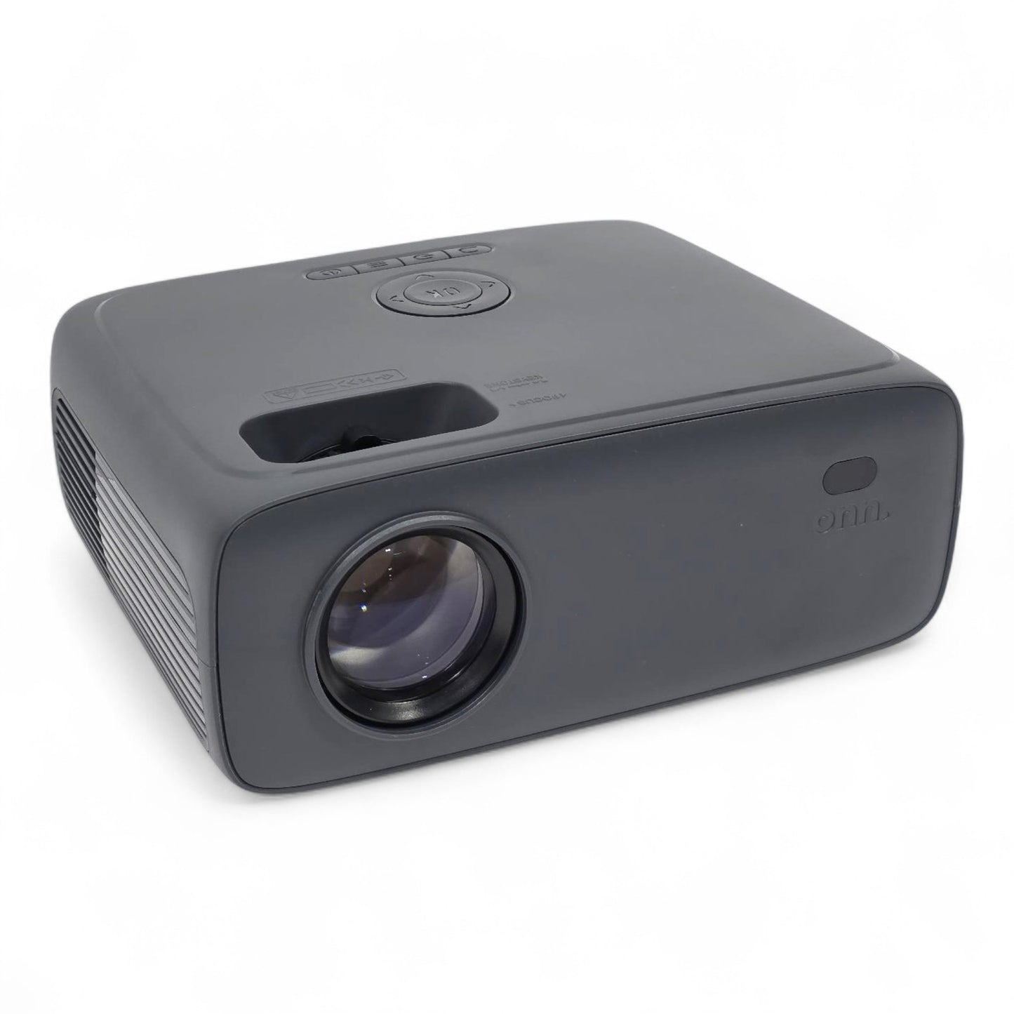 Onn HD 1080p LCD Home Theater Projector, Streaming Ready, 6' HDMI Cable, 5 Watt Speaker, Remote, 32" - 210" image size, Supports HDMI/USB/MicroSD/AV, Indoor & outdoor use - 100096801