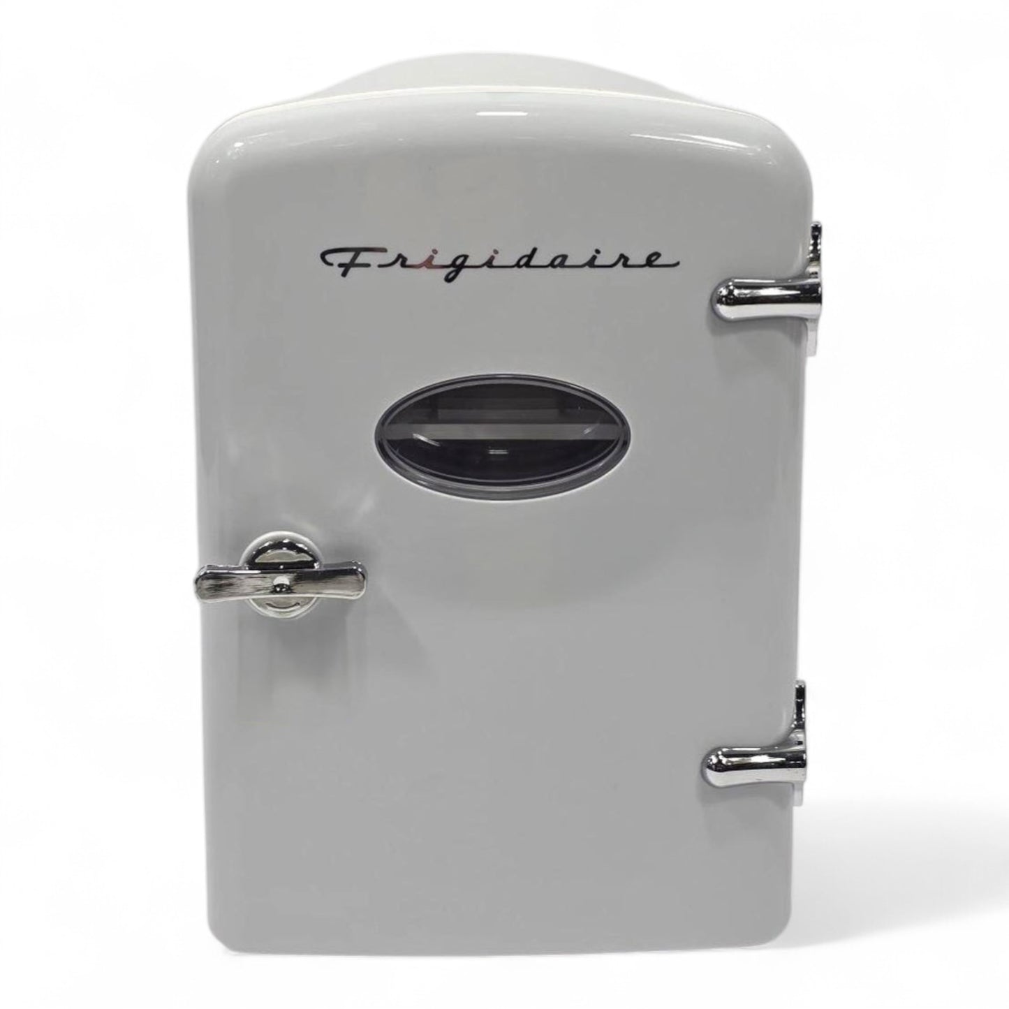 Frigidaire 6 Can/4L Mini Personal Retro Fridge Cooler EFMIS229-Moonbeam, Includes Home and 12V Car Cord, 4-liter capacity chills six 12 oz. soda cans