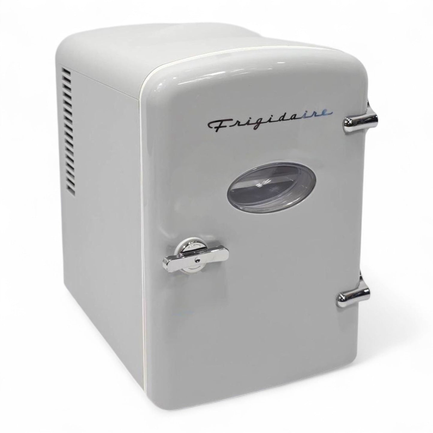 Frigidaire 6 Can/4L Mini Personal Retro Fridge Cooler EFMIS229-Moonbeam, Includes Home and 12V Car Cord, 4-liter capacity chills six 12 oz. soda cans