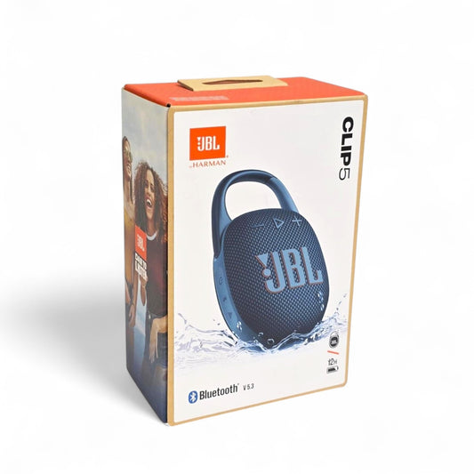 JBL Clip 5 Portable Waterproof Wireless Speaker Blue JBLCLIP5BLUAM