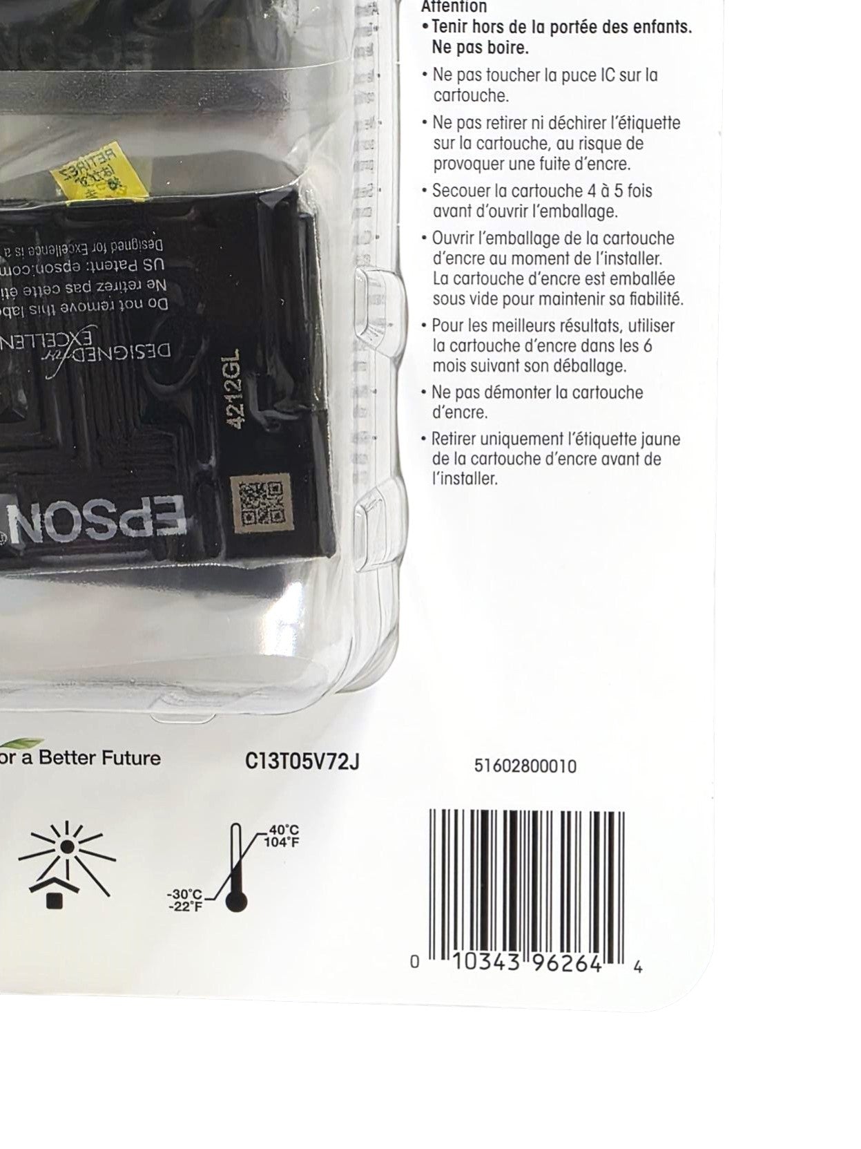 Epson 822 DURABrite Ultra Ink Standard Capacity Ink Cartridges (Black Cyan Magenta Yellow) OEM Genuine Ink - Expiration Date of 2027 - T8221-5-SVH