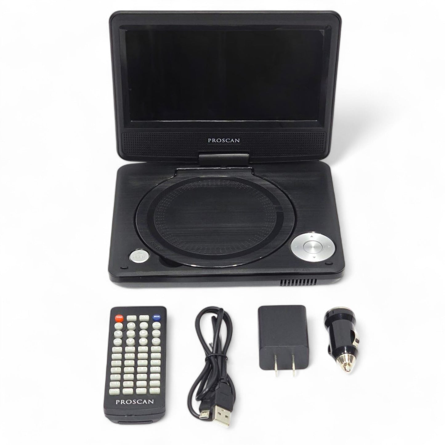 Proscan 7" Portable Swivel Screen CD/DVD Player USB, SD card Slot PDVD7040C-BLACK