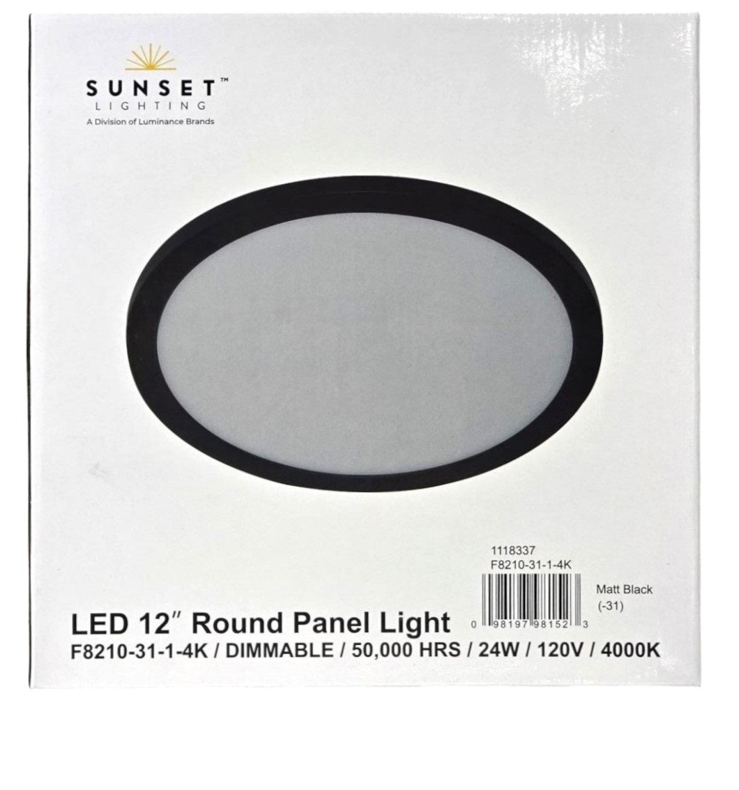 Sunset Lighting 1-ft x 1-ft Neutral White LED Panel Light F8210-31-1-4K