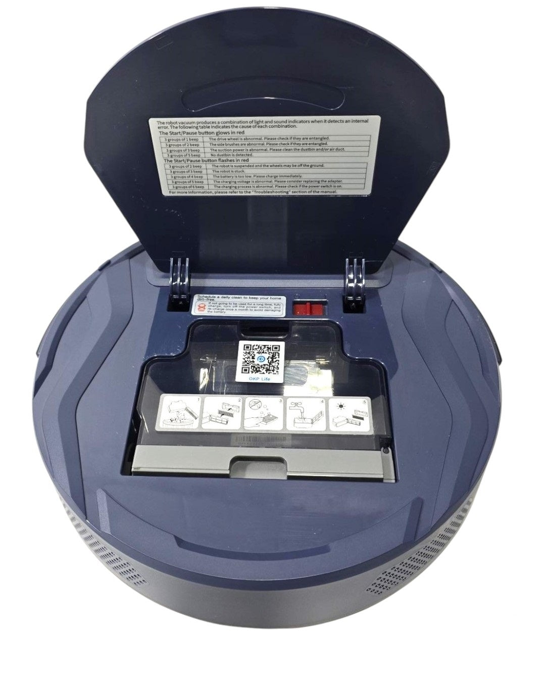 OKP K2A Robot Vacuum Cleaner, 2100pa Self-Charging Robotic Vacuum Work Alex & Google,100 minutes