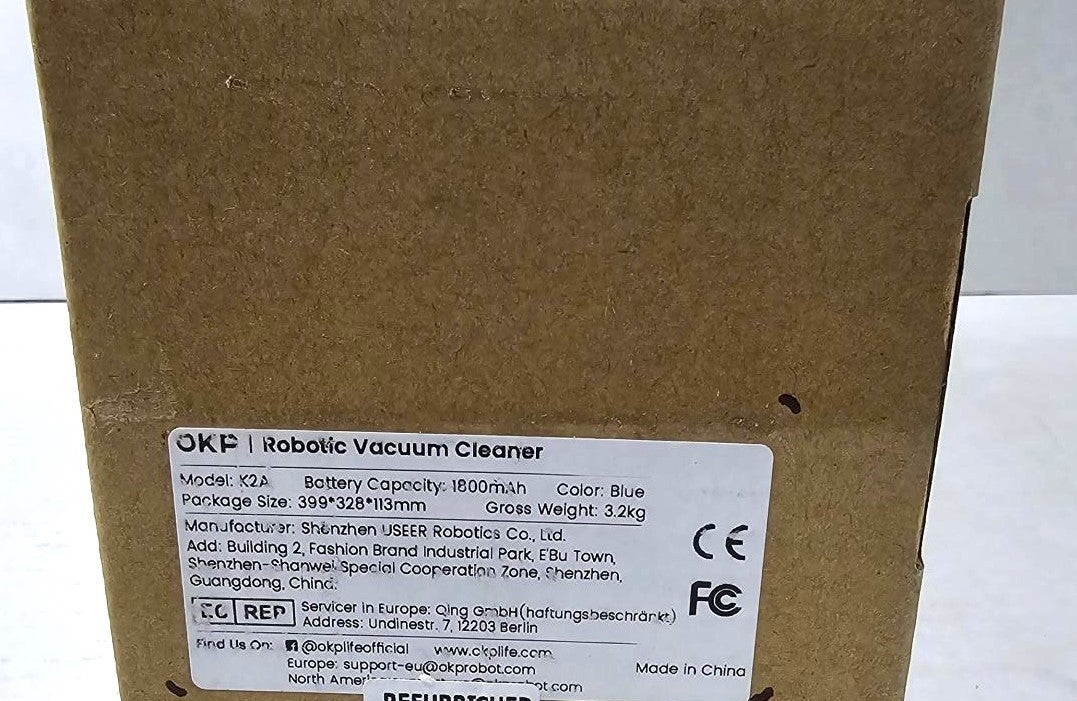 OKP K2A Robot Vacuum Cleaner, 2100pa Self-Charging Robotic Vacuum Work Alex & Google,100 minutes