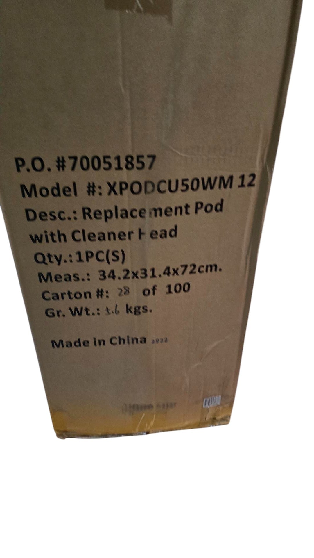 Shark OEM Replacement POD with Cleaner Head For Shark Pro CU500 Series Upright Vacuum Models - XPODCU50WM 12