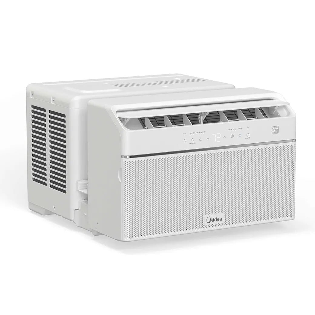 Midea 10,000 BTU Smart Inverter U-Shaped Window Air Conditioner, 450 Sq. Ft., White MAW10V1QWT