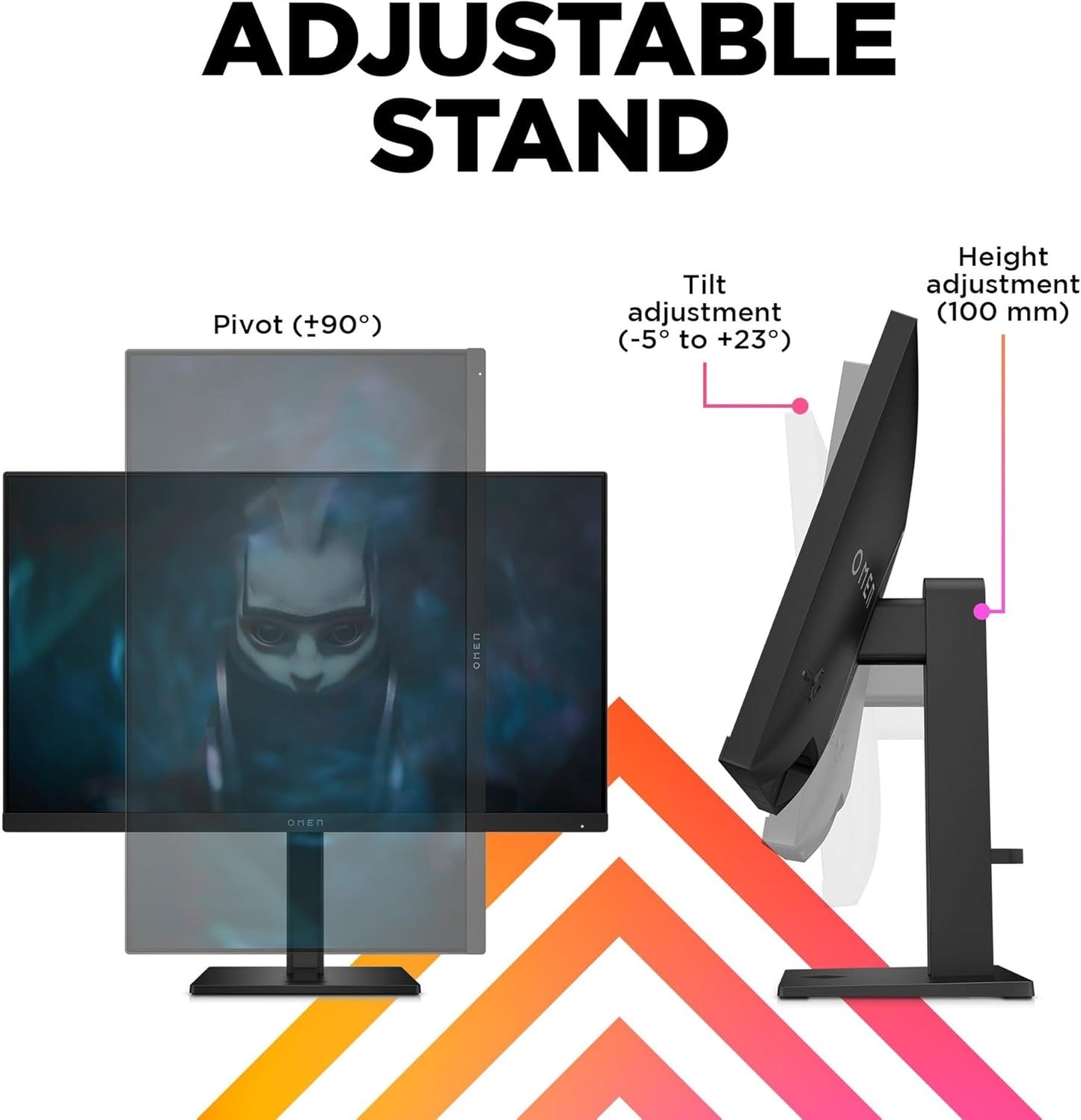 HP OMEN 23.8" FHD 165Hz Gaming Monitor, FHD Display (1920 x 1080), IPS panel,99% sRGB, 90% DCI-P3, 16:9, AMD FreeSync Premium Technology, 24 (2023)