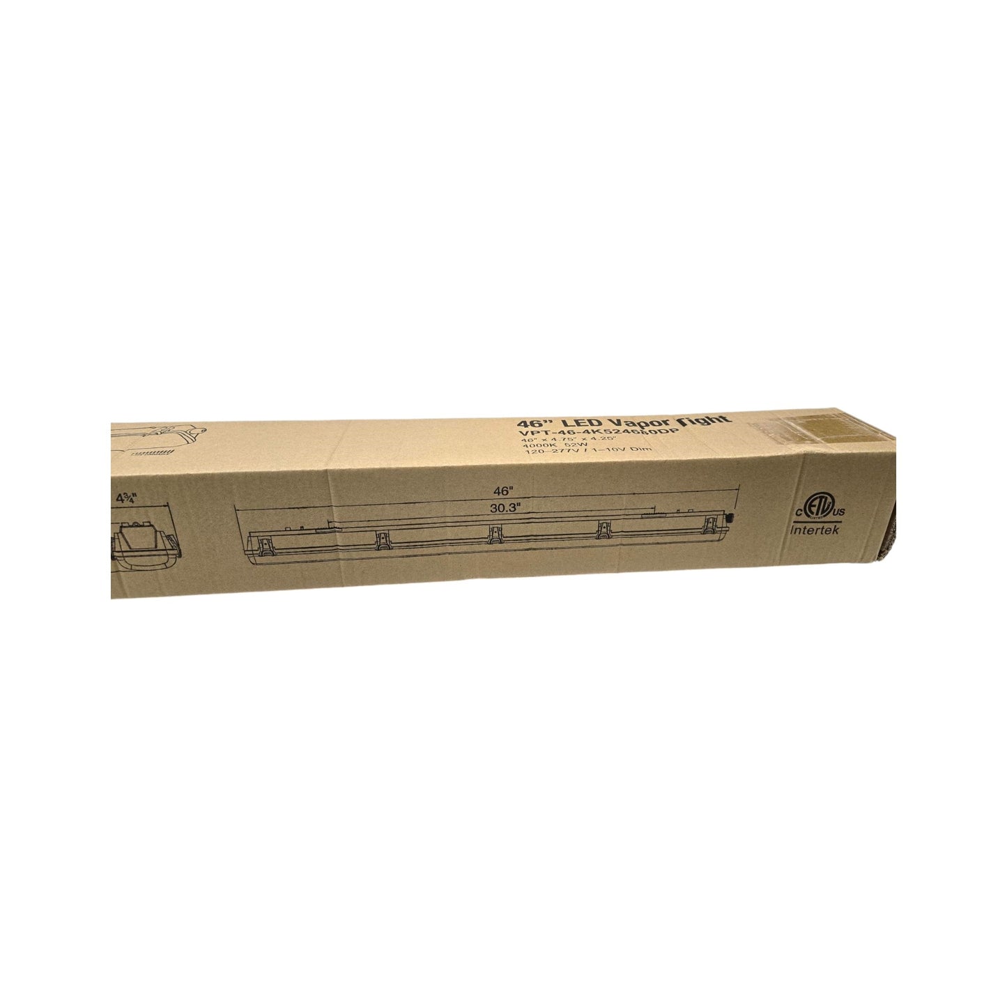 Elecrtrix 46" LED Polycarbonate Vapor Tight Fixture 4680LM VPT-46-4K52-4680-DP