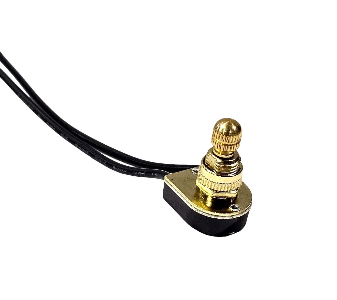 Luminance On-OFF 3/8" Rotary Switch 6A B/P Two Wire (18AWG) 9-3309-M-1-EB - D3309